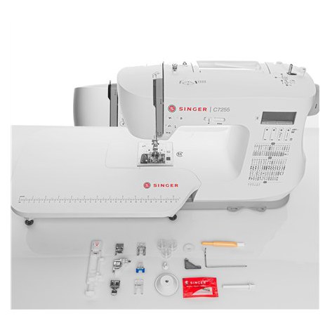 Singer | C7255 | Sewing Machine | Number of stitches 200 | Number of buttonholes 8 | White - 3